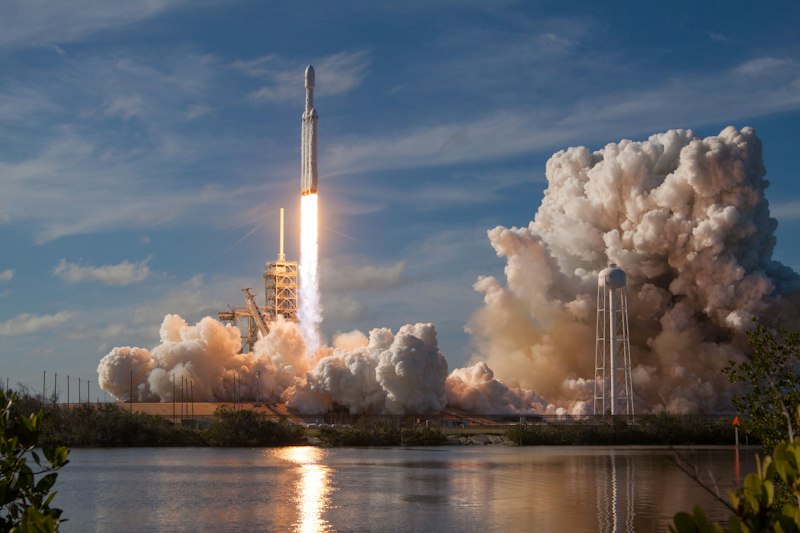 Rocket launch stratosphere